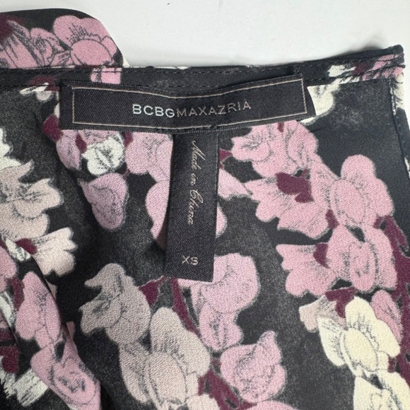 BCBGMaxAzria Eugenie Floral Print Asymmetrical Top - Picture 5 of 7